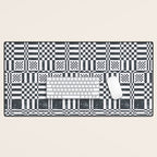 Structured Lines Grid Desk Mat Gallery Image 1
