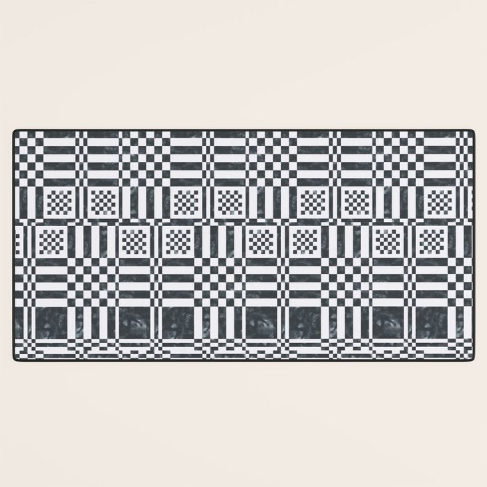 Structured Lines Grid Desk Mat Gallery Image 3