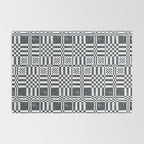 Structured Lines Grid Rug Gallery Image 2