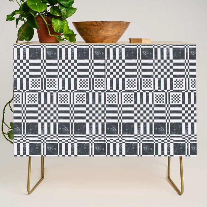 Structured Lines Grid Credenza Gallery Image 1