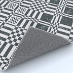 Structured Lines Grid Rug Gallery Image 4