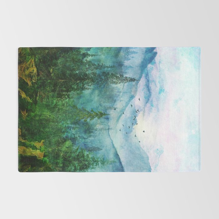 Spring Mountainscape Rug Gallery Image 2