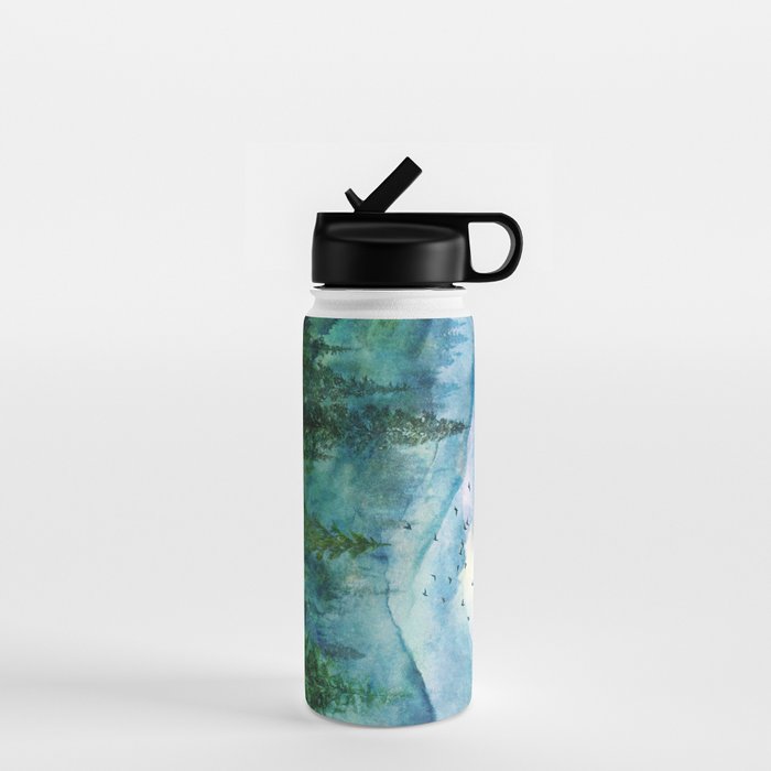 Spring Mountainscape Water Bottle Gallery Image 1