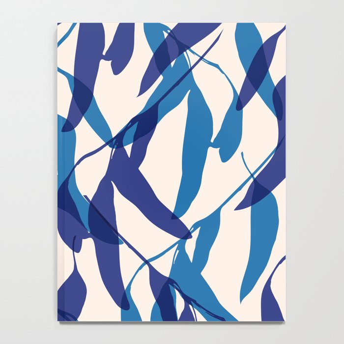 Gum leaves pattern in blue Notebook Gallery Image 4