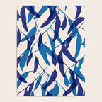 Gum leaves pattern in blue Poster Gallery Image 4