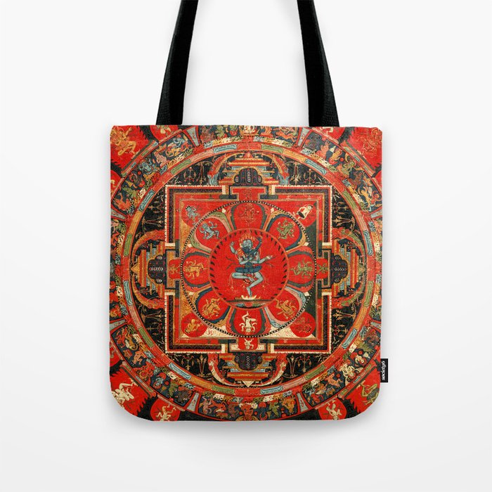 Shri Hevajra Nine Deity Manadala Tote Bag Gallery Image 1