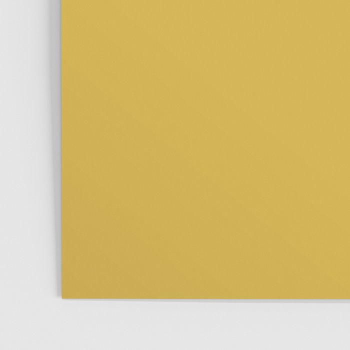 Mustard Yellow and White Solid Color Block Poster Gallery Image 3