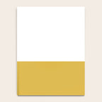 Mustard Yellow and White Solid Color Block Notebook Gallery Image 4