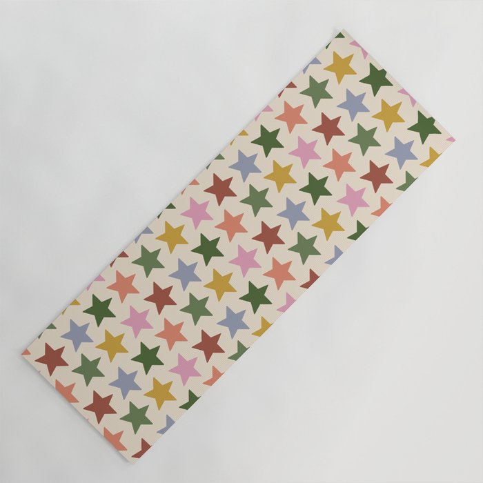 Vintage Stars Yoga Mat Gallery Image 1