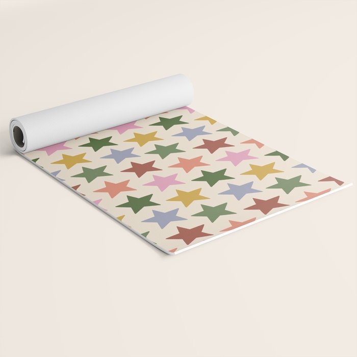 Vintage Stars Yoga Mat Gallery Image 2