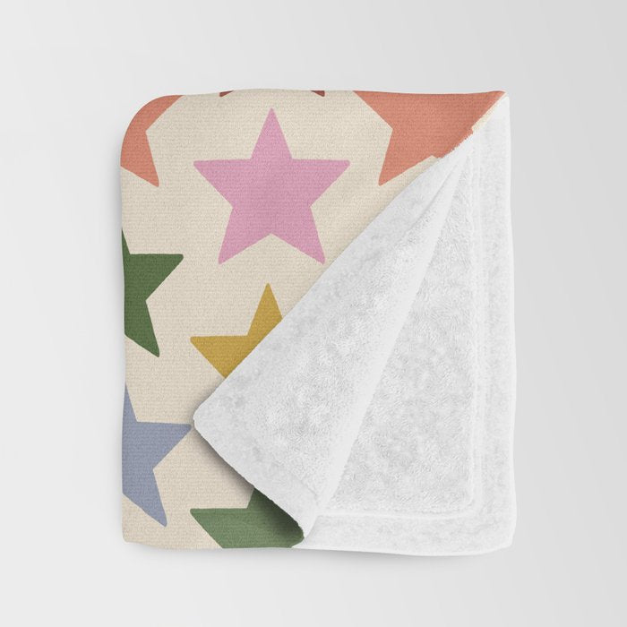Vintage Stars Throw Blanket Gallery Image 3