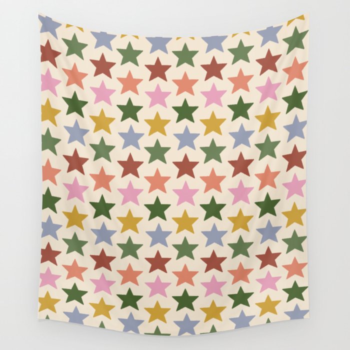 Vintage Stars Wall Tapestry Gallery Image 1