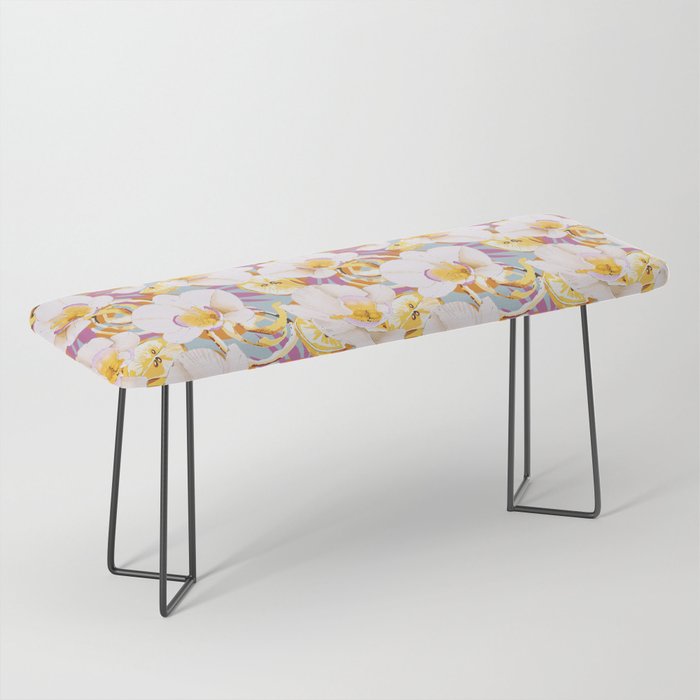 Lemons among the exotic flowers 4 Bench Gallery Image 1