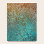 Teal and Copper Rust in Vintage Aesthetic Grunge Notebook Gallery Image 4