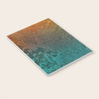 Teal and Copper Rust in Vintage Aesthetic Grunge Notebook Gallery Image 3