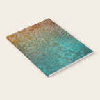 Teal and Copper Rust in Vintage Aesthetic Grunge Notebook Gallery Image 2