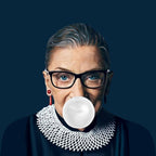 Ruth Bader Ginsburg Blowing White Bubble gum Coffee Mug Gallery Image 2