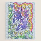 Orcas of Earth | Ocean Conservation Art Jigsaw Puzzle Gallery Image 1