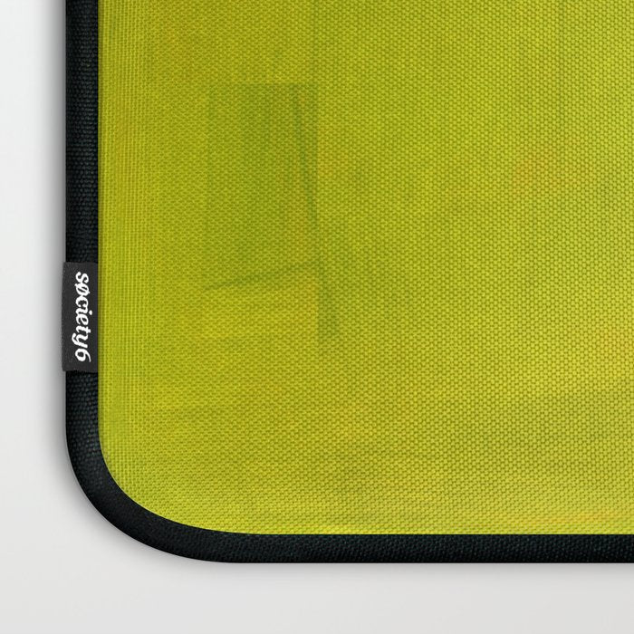 Retro Lime Green Minimalist Abstract Color Block Rothko Midcentury Modern Art Laptop Sleeve Gallery Image 3