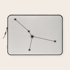 Cancer Zodiac Star Constellation Line Art White Laptop Sleeve Gallery Image 1