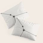 Cancer Zodiac Star Constellation Line Art White Pillow Sham Gallery Image 3