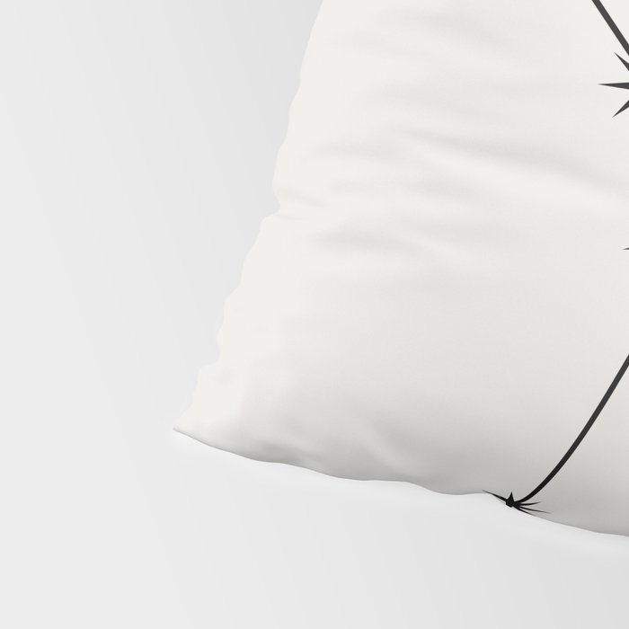 Cancer Zodiac Star Constellation Line Art White Pillow Sham Gallery Image 4