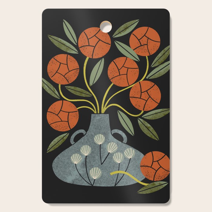 Roses and Blue Vase Cutting Board Gallery Image 1