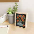 Roses and Blue Vase Mini Art Print Gallery Image 2