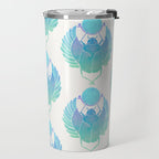 Egyptian Scarab - Turquoise OmbrÃ© Travel Mug Gallery Image 2