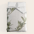Green Olive Tree Leaves Photo | Botanical Spain Art Print Tenerife Island Nature Travel Photography Comforter Gallery Image 6