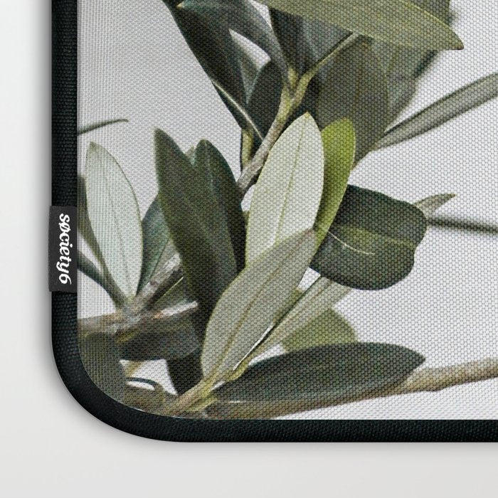 Green Olive Tree Leaves Photo | Botanical Spain Art Print Tenerife Island Nature Travel Photography Laptop Sleeve Gallery Image 3