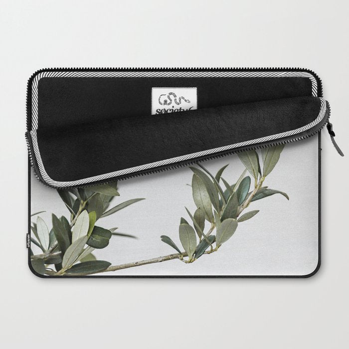 Green Olive Tree Leaves Photo | Botanical Spain Art Print Tenerife Island Nature Travel Photography Laptop Sleeve Gallery Image 2