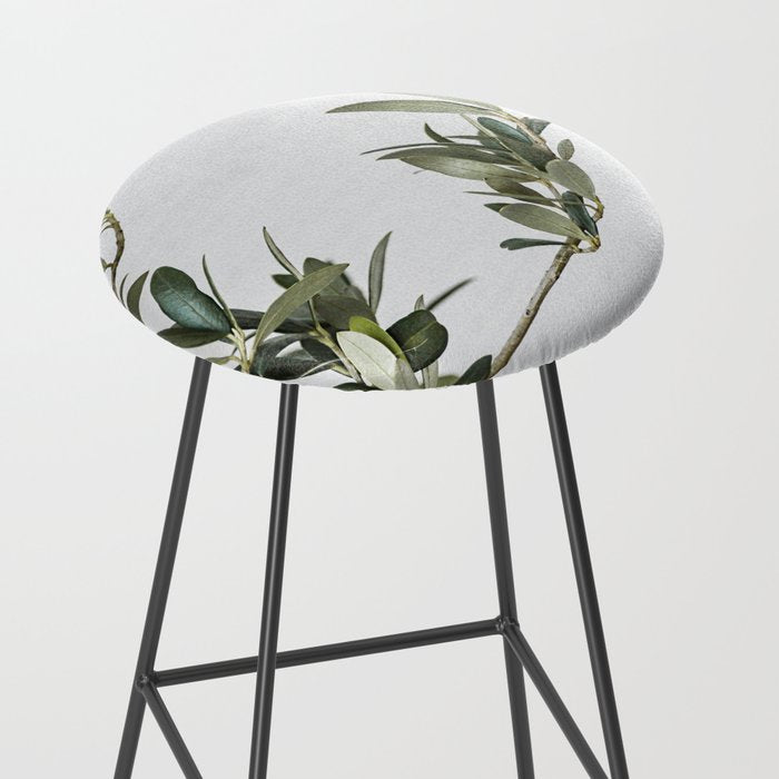 Green Olive Tree Leaves Photo | Botanical Spain Art Print Tenerife Island Nature Travel Photography Stool Gallery Image 2