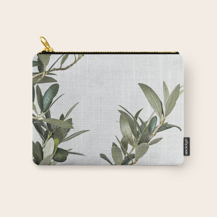 Green Olive Tree Leaves Photo | Botanical Spain Art Print Tenerife Island Nature Travel Photography Carry All Pouch Gallery Image 1
