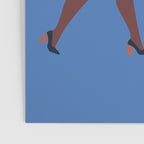 Female diverse faces of different ethnicity blue Poster Gallery Image 3