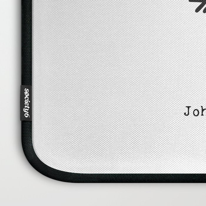 What Is Not Started Will Never Get Finished Inspirational Goethe Quote Laptop Sleeve Gallery Image 3