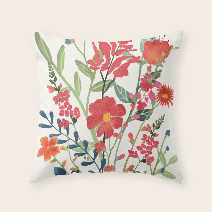Beautiful Flowers Throw Pillow Gallery Image 6