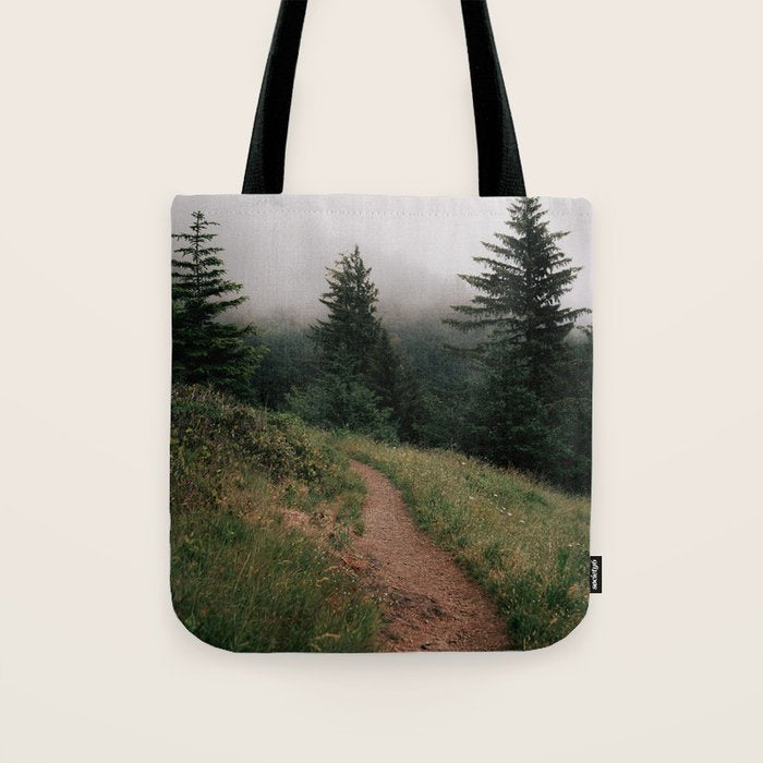 Moody Forest Path Tote Bag Gallery Image 1