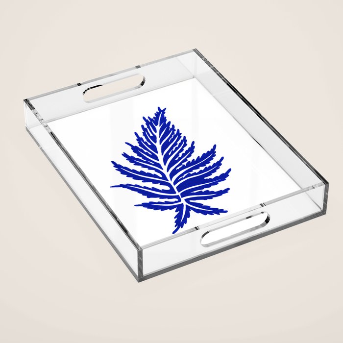 Inked Ferns - Blue Palette Acrylic Tray Gallery Image 1