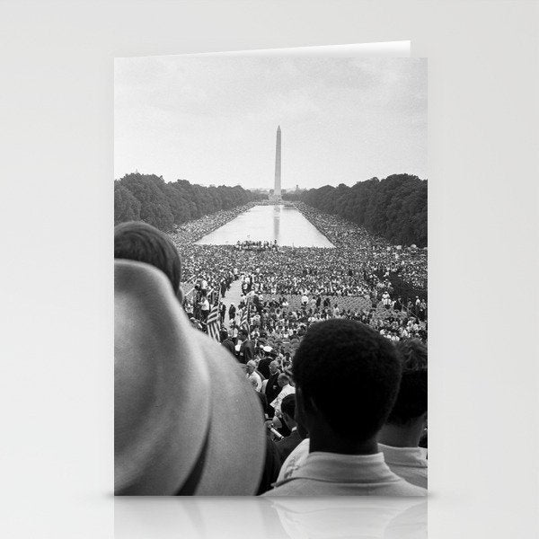 Civil rights march on Washington DC 1963 Stationery Card Gallery Image 2