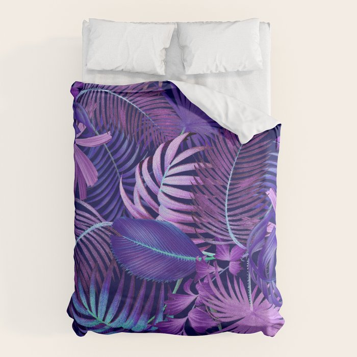 Tropical Leaf Pattern Duvet Cover Gallery Image 6