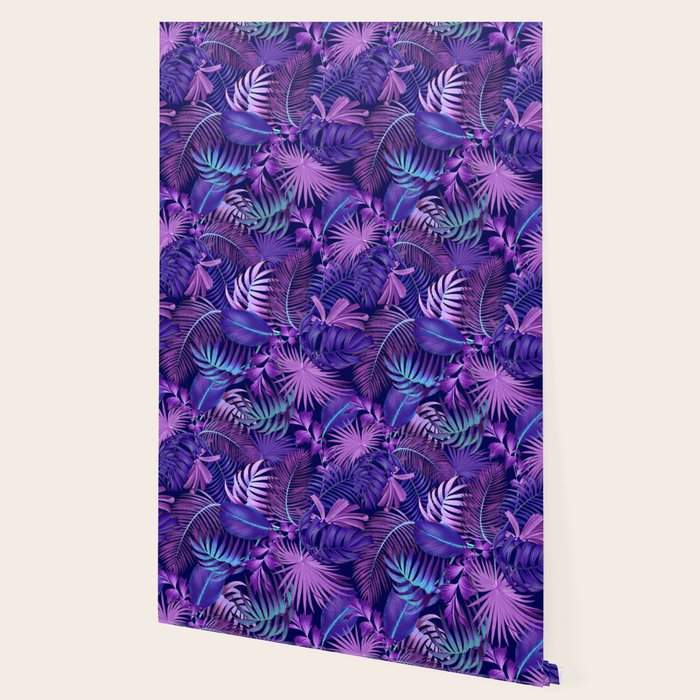 Tropical Leaf Pattern Wallpaper Gallery Image 2