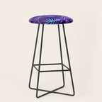 Tropical Leaf Pattern Stool Gallery Image 1