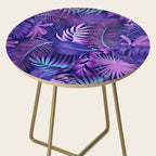 Tropical Leaf Pattern Side Table Gallery Image 2