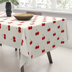 Y2K Cherries - Creme Pattern Miniature Tablecloth Gallery Image 3