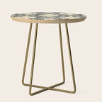 Froggie Ogee - black, moss green, and cream Side Table Gallery Image 1