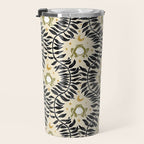 Froggie Ogee - black, moss green, and cream Travel Mug Gallery Image 3