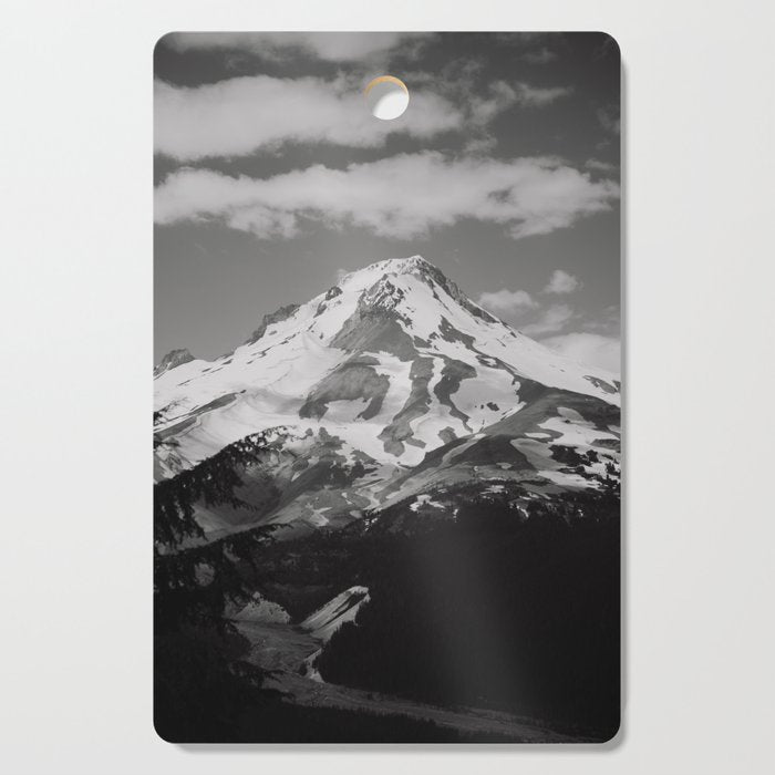 Mount Hood Black and White Cutting Board Gallery Image 1