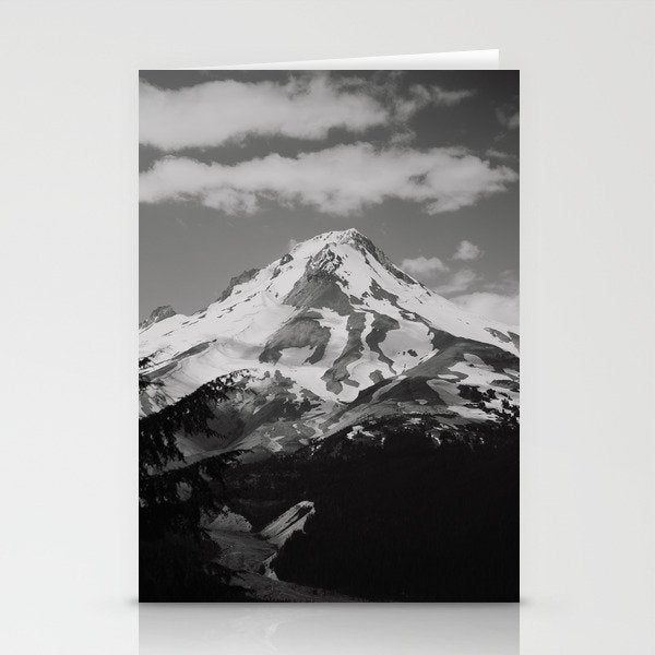 Mount Hood Black and White Stationery Card Gallery Image 2