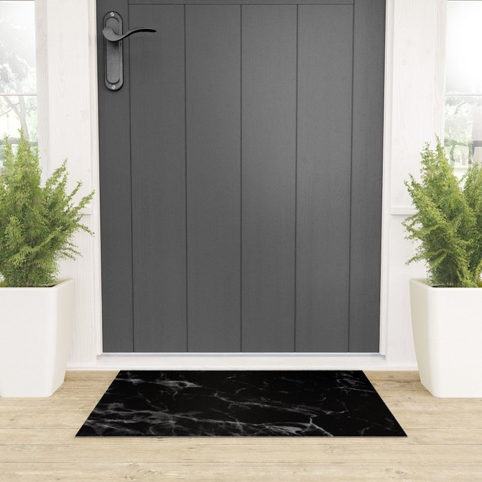 Black Marble Welcome Mat Gallery Image 3